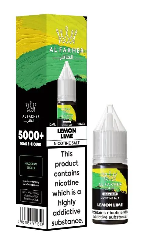 Lemon Lime Nic Salt E-Liquid by Al Fakher 10ml